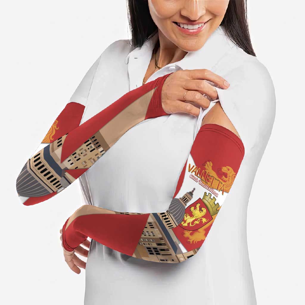 Valletta Malta Arm Sleeves Maltese Cross Citta Umilissima - Wonder Print Shop