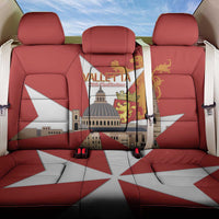 Valletta Malta Back Car Seat Cover Maltese Cross Citta Umilissima - Wonder Print Shop