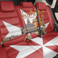 Valletta Malta Back Car Seat Cover Maltese Cross Citta Umilissima - Wonder Print Shop