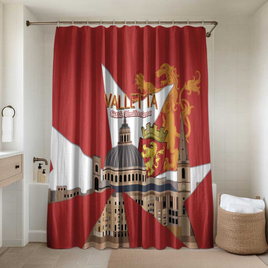 Valletta Malta Bathroom Set Maltese Cross Citta Umilissima - Wonder Print Shop