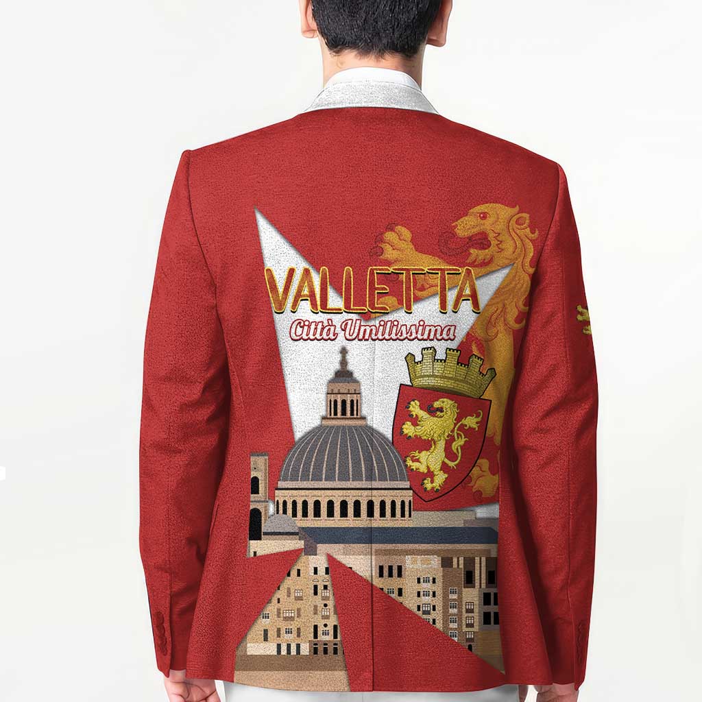 Valletta Malta Blazer Maltese Cross Citta Umilissima - Wonder Print Shop