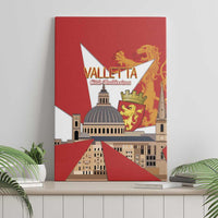 Valletta Malta Canvas Wall Art Maltese Cross Citta Umilissima - Wonder Print Shop