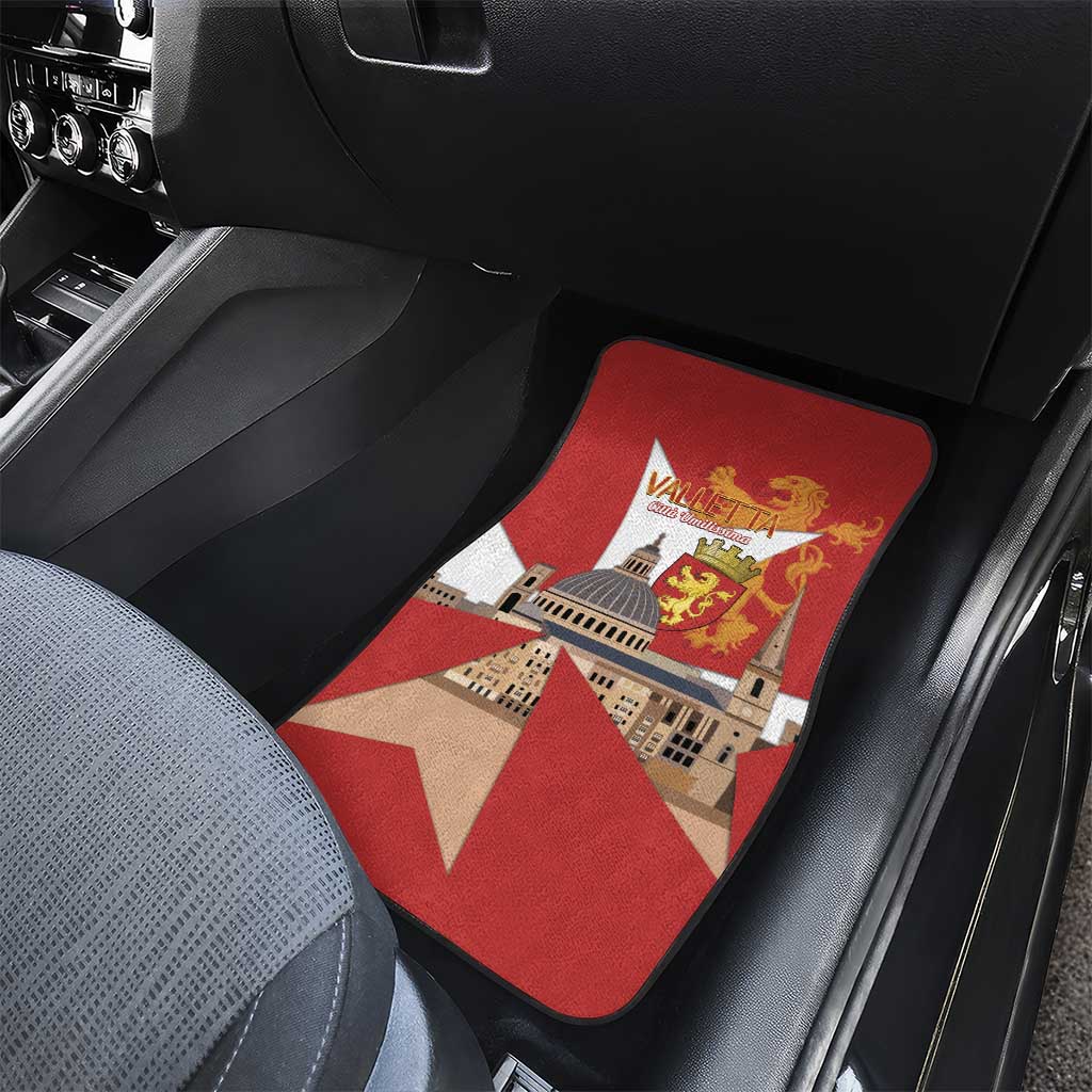 Valletta Malta Car Mats Maltese Cross Citta Umilissima - Wonder Print Shop