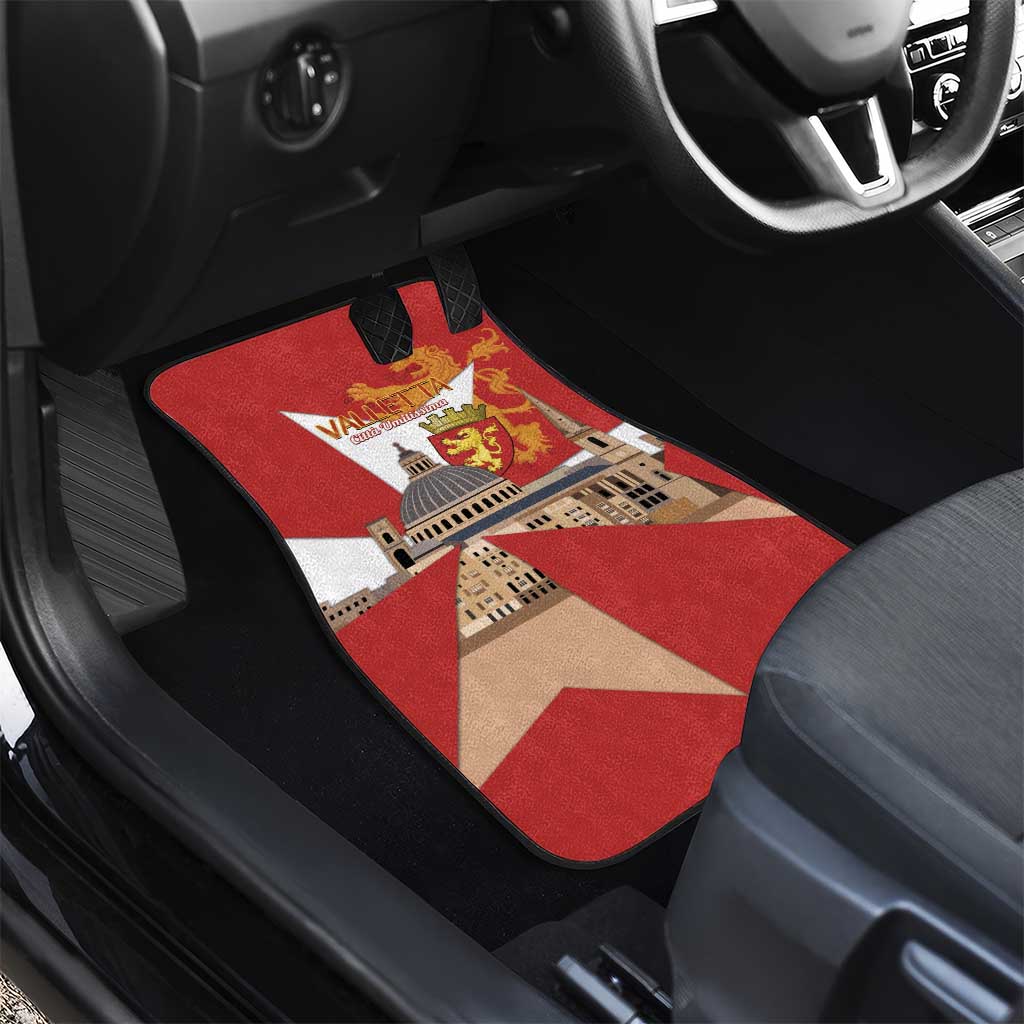 Valletta Malta Car Mats Maltese Cross Citta Umilissima - Wonder Print Shop