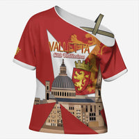 Valletta Malta Cross Shoulder Shirt Maltese Cross Citta Umilissima - Wonder Print Shop