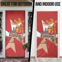 Valletta Malta Door Cover Maltese Cross Citta Umilissima - Wonder Print Shop