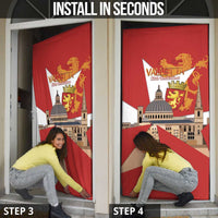 Valletta Malta Door Cover Maltese Cross Citta Umilissima - Wonder Print Shop