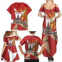 Valletta Malta Family Matching Summer Maxi Dress and Hawaiian Shirt Maltese Cross Citta Umilissima - Wonder Print Shop