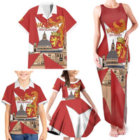 Valletta Malta Family Matching Tank Maxi Dress and Hawaiian Shirt Maltese Cross Citta Umilissima - Wonder Print Shop