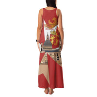 Valletta Malta Family Matching Tank Maxi Dress and Hawaiian Shirt Maltese Cross Citta Umilissima - Wonder Print Shop