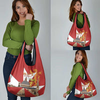 Valletta Malta Grocery Bag Maltese Cross Citta Umilissima - Wonder Print Shop