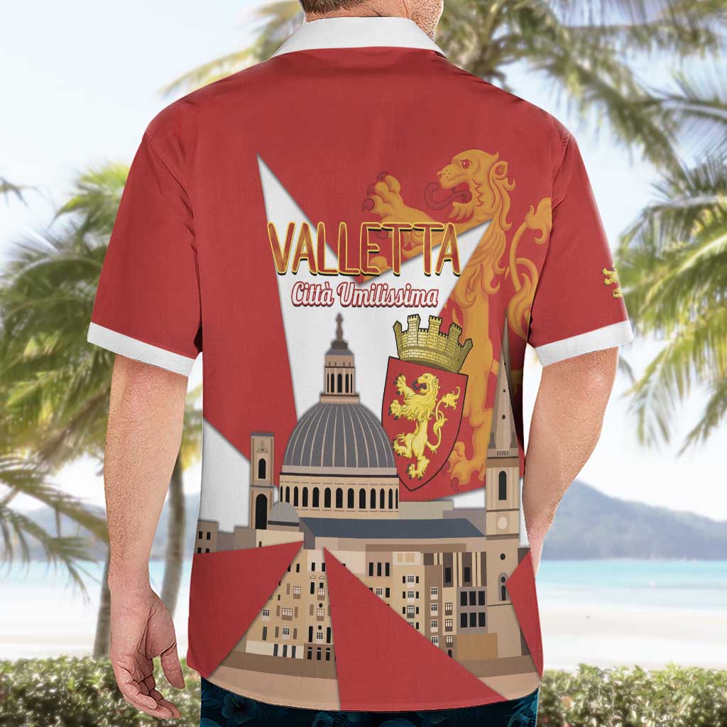 Valletta Malta Hawaiian Shirt Maltese Cross Citta Umilissima - Wonder Print Shop