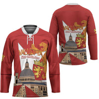 Valletta Malta Hockey Jersey Maltese Cross Citta Umilissima - Wonder Print Shop