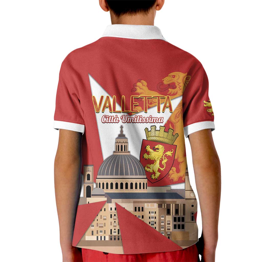 Valletta Malta Kid Polo Shirt Maltese Cross Citta Umilissima - Wonder Print Shop