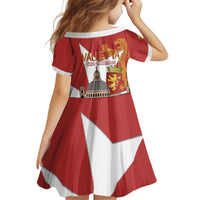 Valletta Malta Kid Short Sleeve Dress Maltese Cross Citta Umilissima - Wonder Print Shop