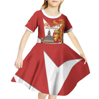 Valletta Malta Kid Short Sleeve Dress Maltese Cross Citta Umilissima - Wonder Print Shop