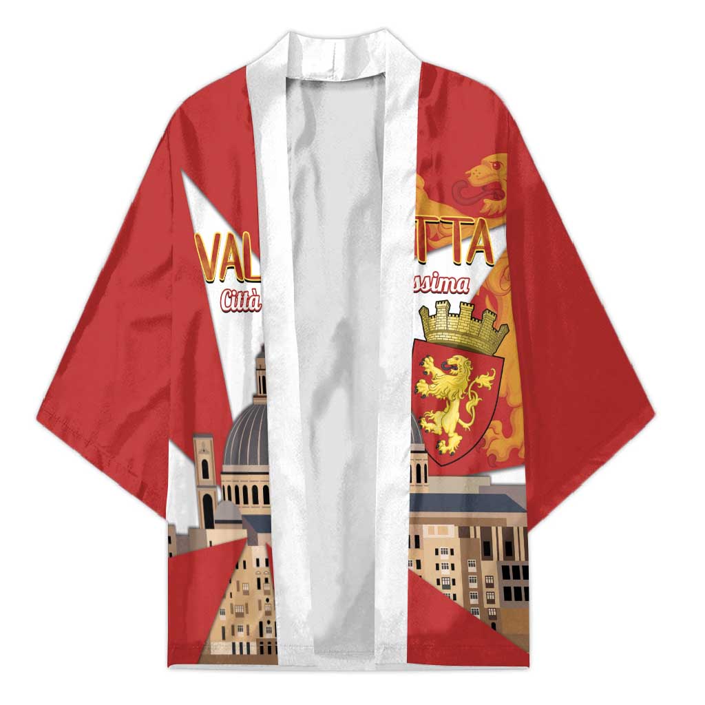 Valletta Malta Kimono Maltese Cross Citta Umilissima - Wonder Print Shop