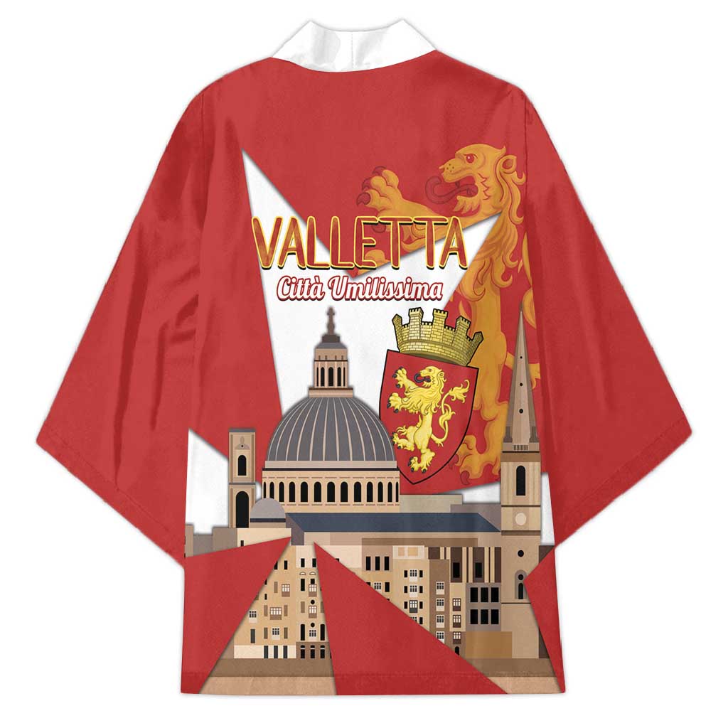 Valletta Malta Kimono Maltese Cross Citta Umilissima - Wonder Print Shop