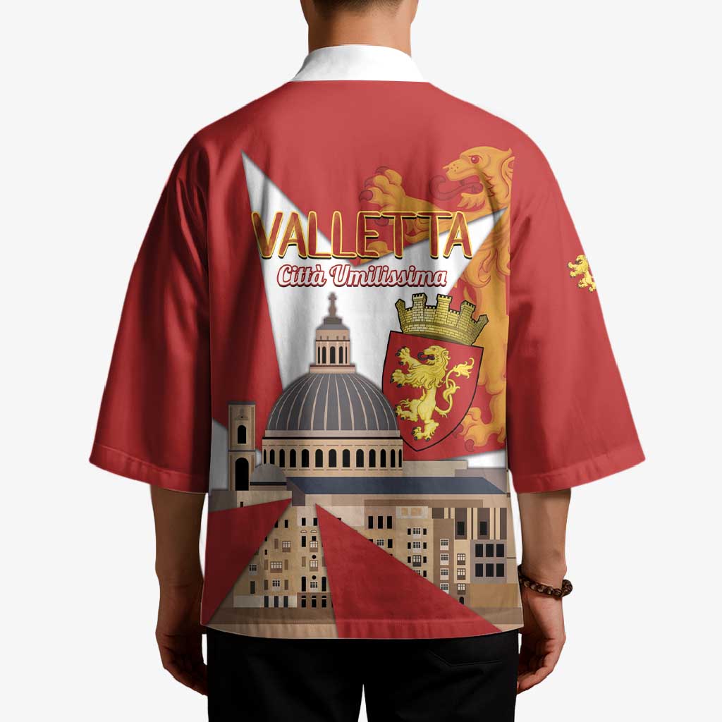 Valletta Malta Kimono Maltese Cross Citta Umilissima - Wonder Print Shop