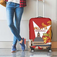 Valletta Malta Luggage Cover Maltese Cross Citta Umilissima - Wonder Print Shop