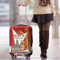 Valletta Malta Luggage Cover Maltese Cross Citta Umilissima - Wonder Print Shop
