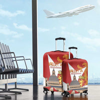 Valletta Malta Luggage Cover Maltese Cross Citta Umilissima - Wonder Print Shop
