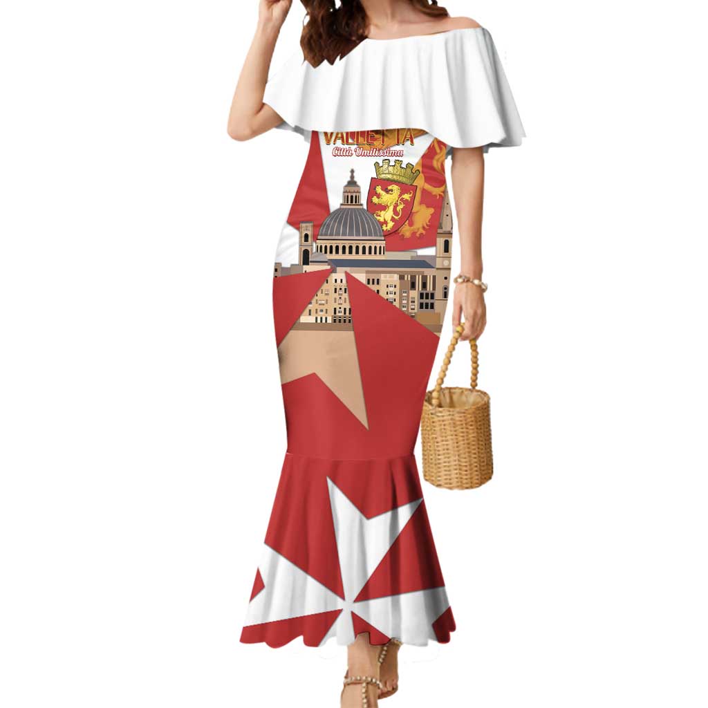Valletta Malta Mermaid Dress Maltese Cross Citta Umilissima - Wonder Print Shop