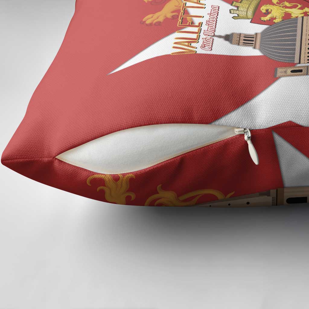 Valletta Malta Pillow Cover Maltese Cross Citta Umilissima - Wonder Print Shop