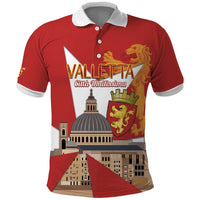 Valletta Malta Polo Shirt Maltese Cross Citta Umilissima - Wonder Print Shop