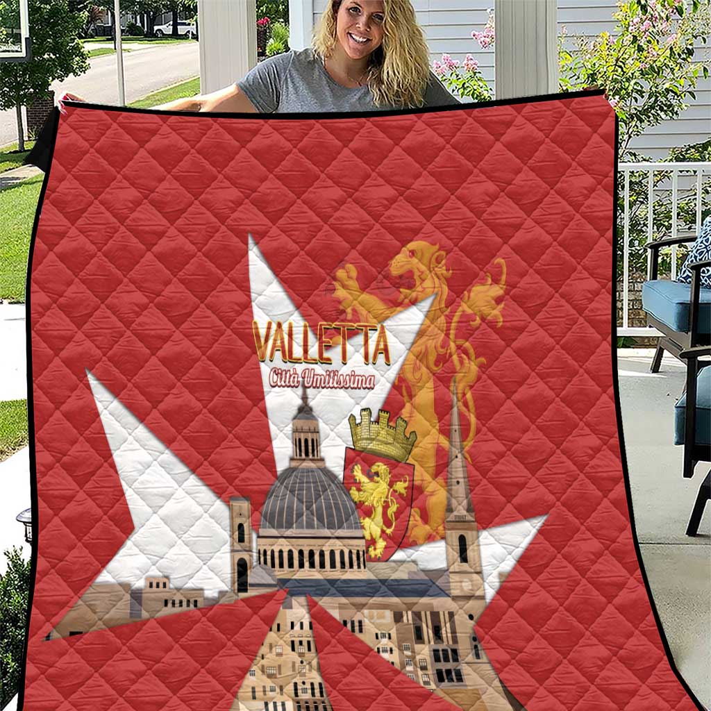 Valletta Malta Quilt Maltese Cross Citta Umilissima - Wonder Print Shop