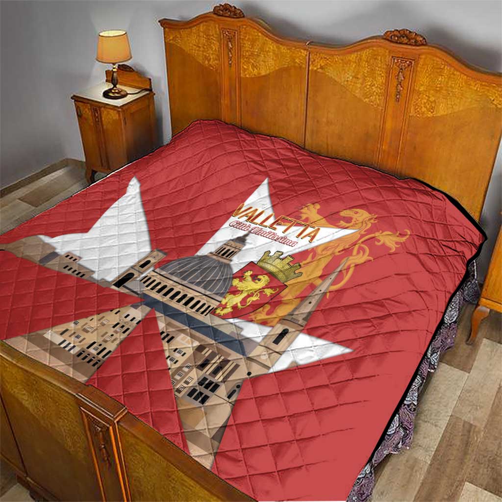 Valletta Malta Quilt Maltese Cross Citta Umilissima - Wonder Print Shop