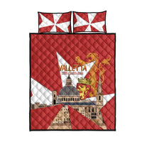 Valletta Malta Quilt Bed Set Maltese Cross Citta Umilissima - Wonder Print Shop