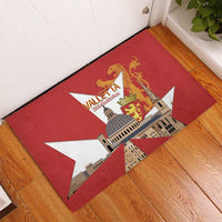 Valletta Malta Rubber Doormat Maltese Cross Citta Umilissima - Wonder Print Shop