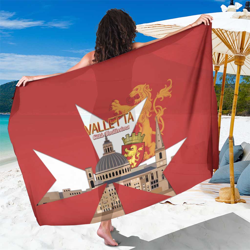 Valletta Malta Sarong Maltese Cross Citta Umilissima - Wonder Print Shop