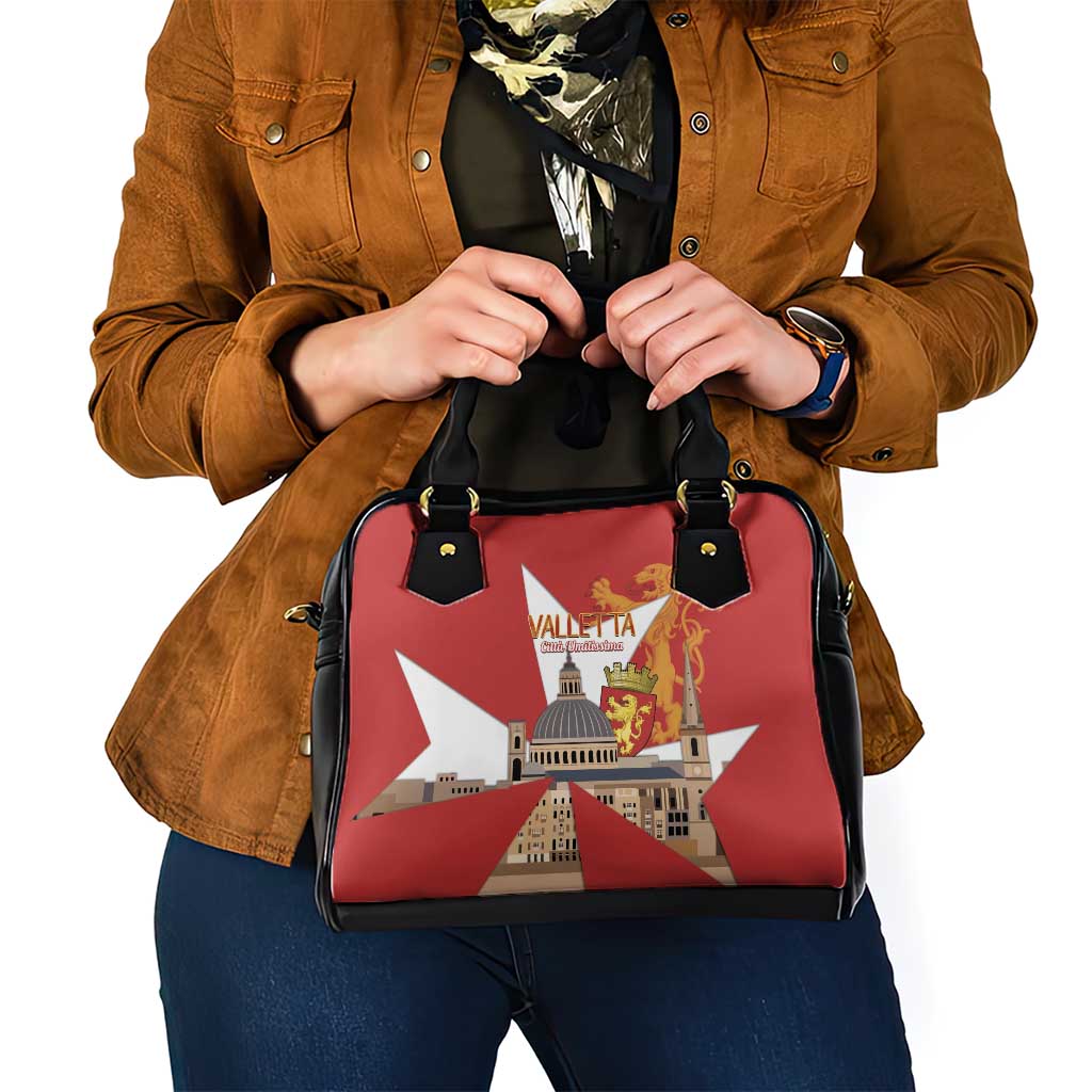 Valletta Malta Shoulder Handbag Maltese Cross Citta Umilissima - Wonder Print Shop