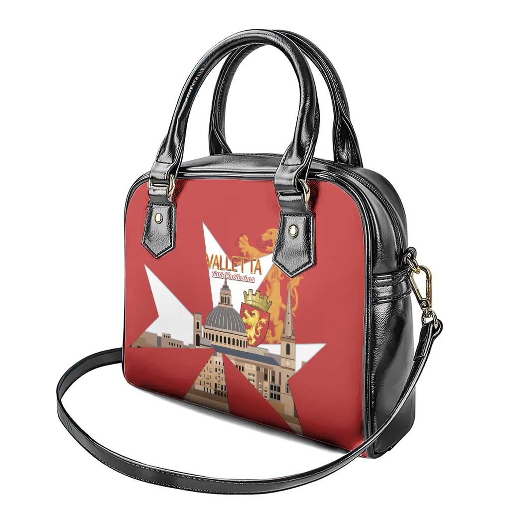 Valletta Malta Shoulder Handbag Maltese Cross Citta Umilissima - Wonder Print Shop