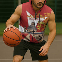 Valletta Malta Sleeveless Zip Hoodie Maltese Cross Citta Umilissima - Wonder Print Shop