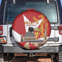 Valletta Malta Spare Tire Cover Maltese Cross Citta Umilissima - Wonder Print Shop