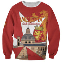 Valletta Malta Sweatshirt Maltese Cross Citta Umilissima - Wonder Print Shop