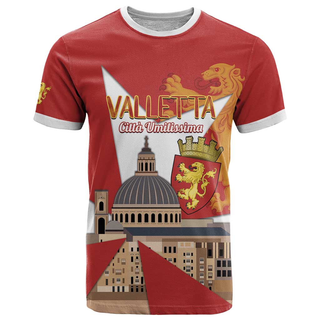 Valletta Malta T Shirt Maltese Cross Citta Umilissima - Wonder Print Shop