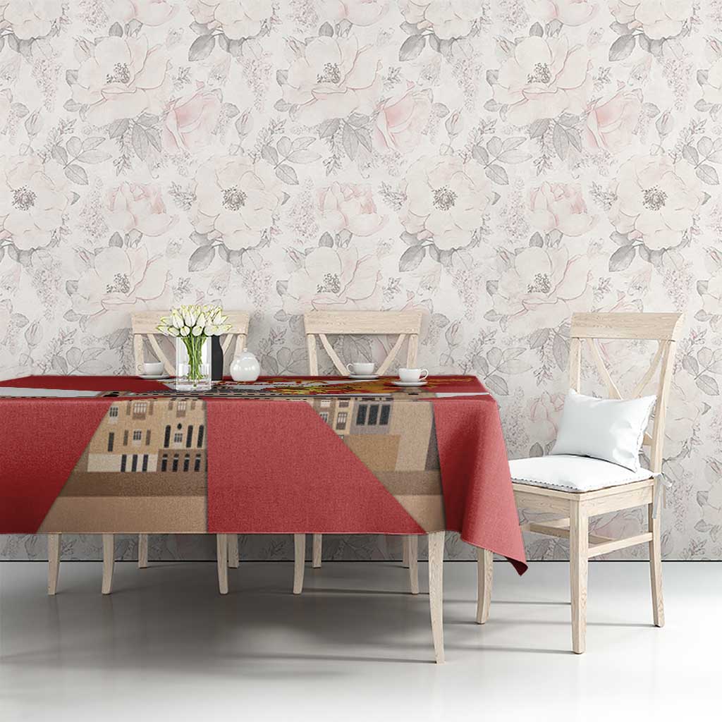 Valletta Malta Tablecloth Maltese Cross Citta Umilissima - Wonder Print Shop