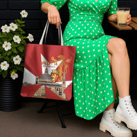 Valletta Malta Tote Bag Maltese Cross Citta Umilissima - Wonder Print Shop