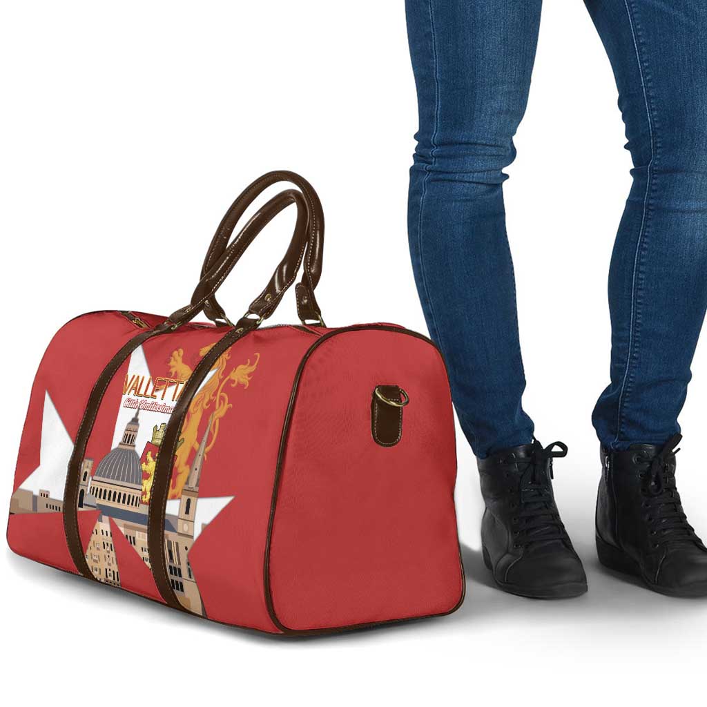 Valletta Malta Travel Bag Maltese Cross Citta Umilissima - Wonder Print Shop