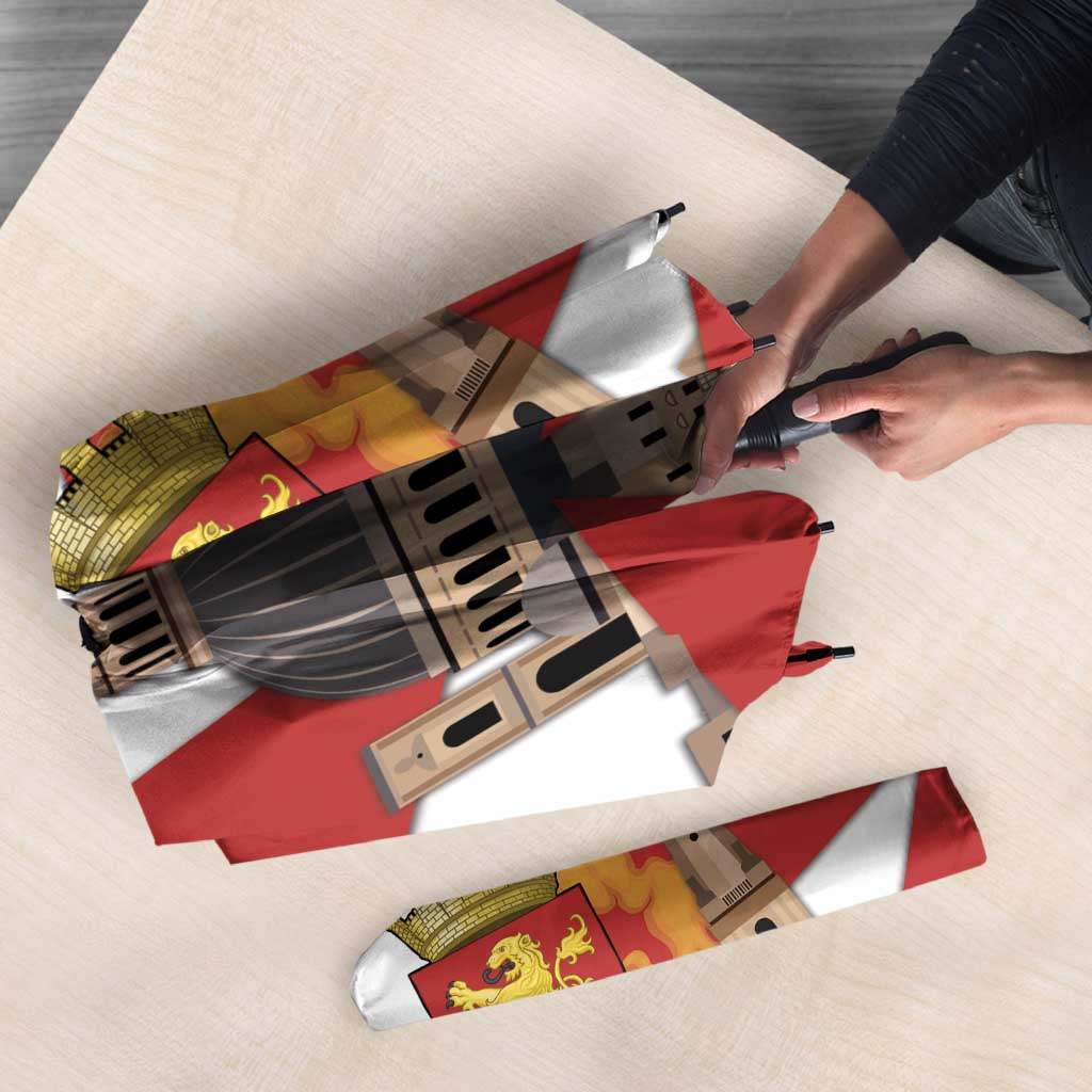 Valletta Malta Umbrella Maltese Cross Citta Umilissima - Wonder Print Shop