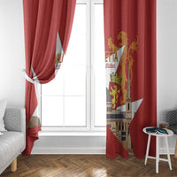 Valletta Malta Window Curtain Maltese Cross Citta Umilissima - Wonder Print Shop