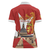 Valletta Malta Women Polo Shirt Maltese Cross Citta Umilissima - Wonder Print Shop