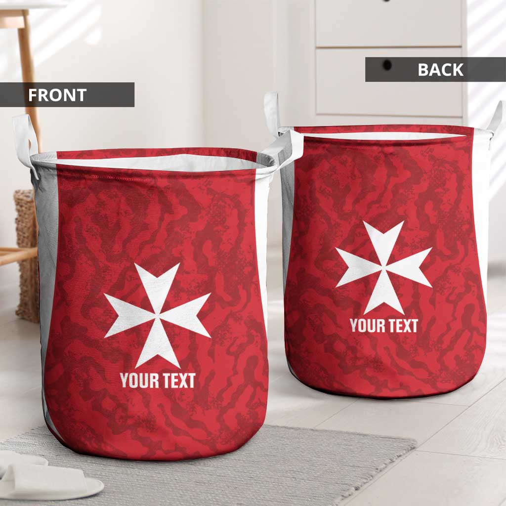 Malta Football Custom Laundry Basket Come One Reds - Wonder Print Shop