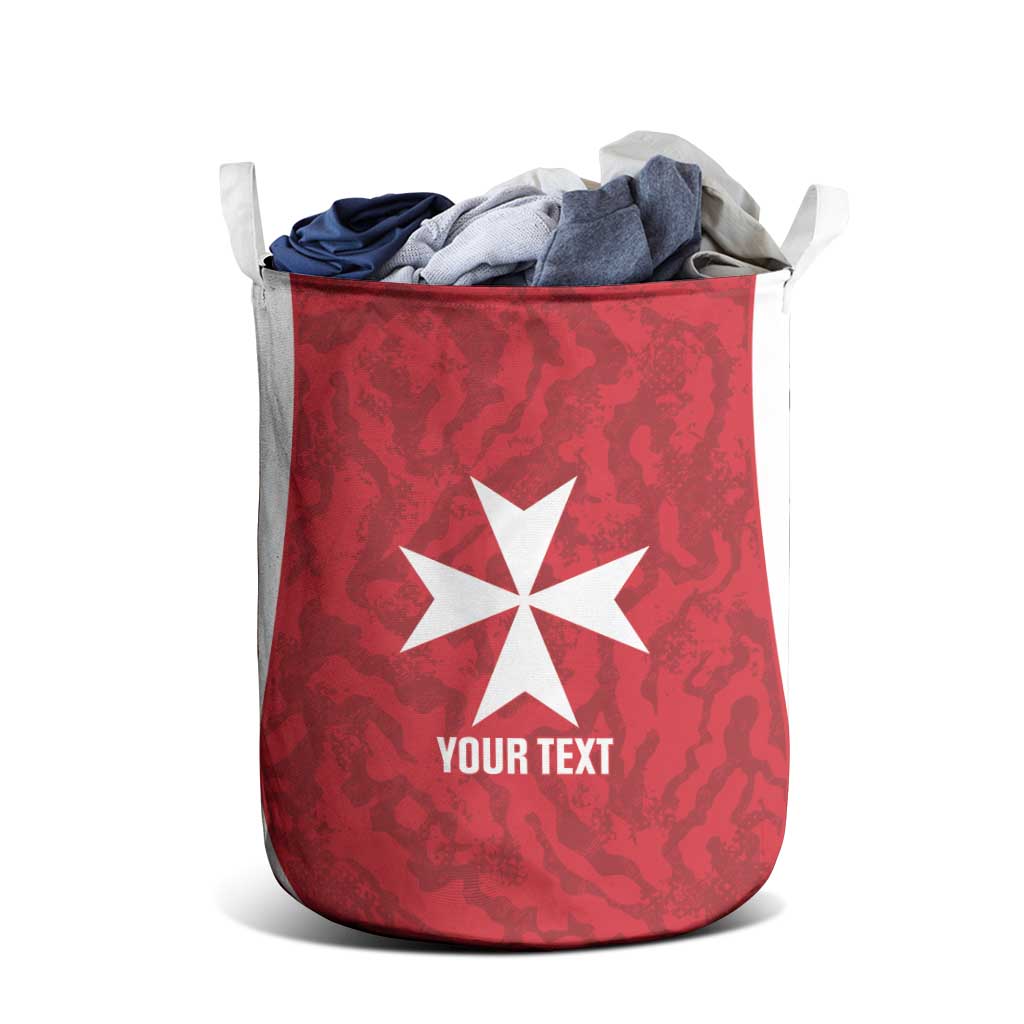 Malta Football Custom Laundry Basket Come One Reds - Wonder Print Shop