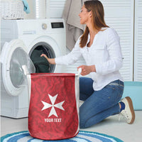 Malta Football Custom Laundry Basket Come One Reds - Wonder Print Shop