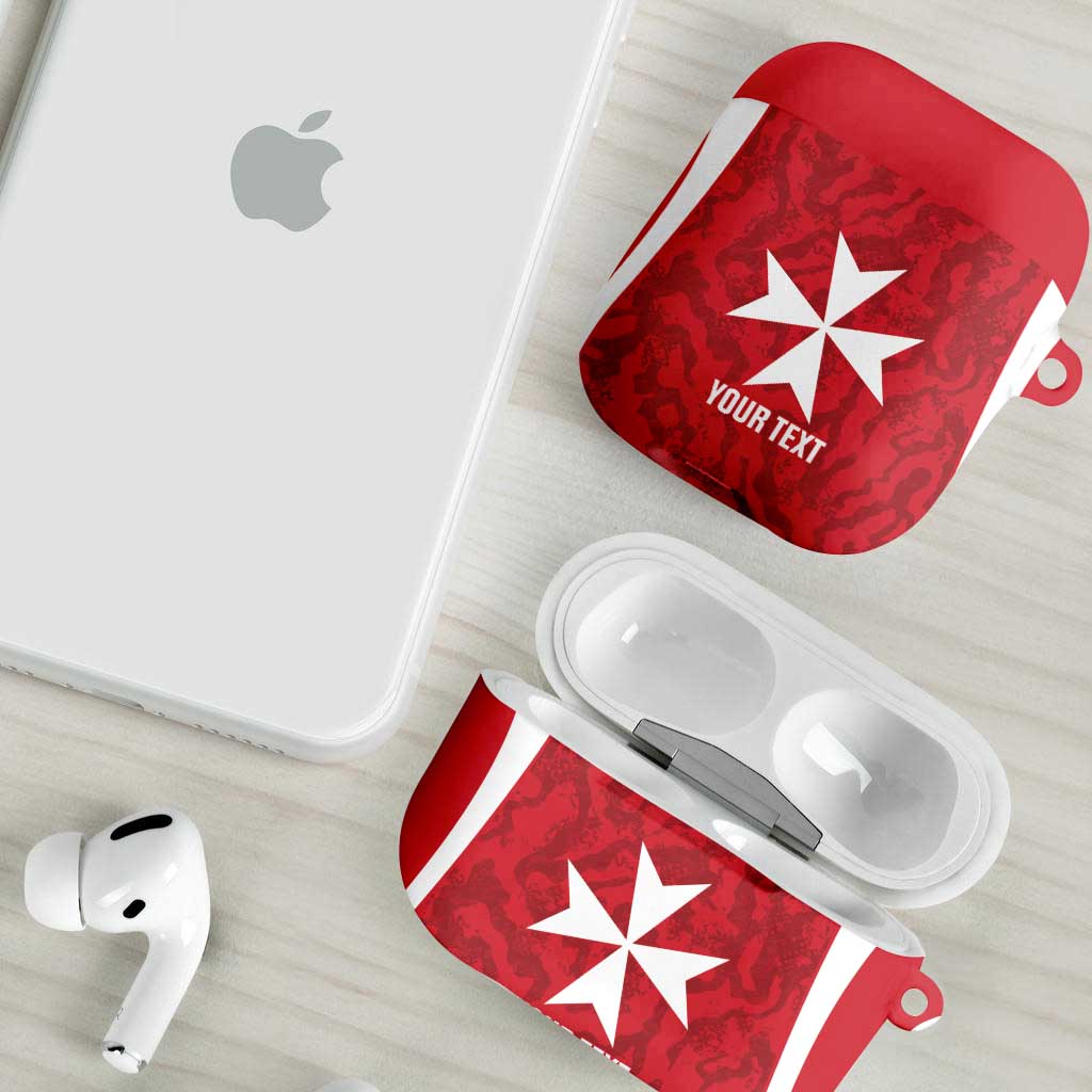 Malta Football Custom AirPods Case Come One Reds - Wonder Print Shop
